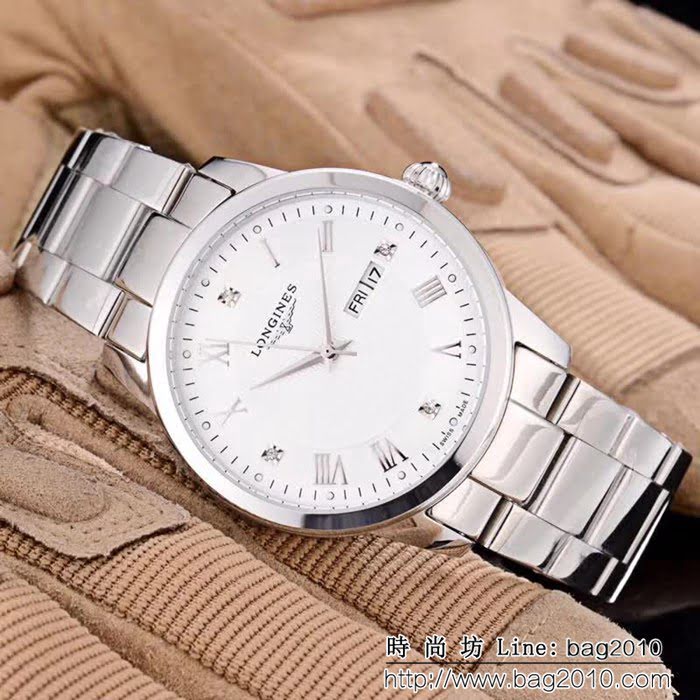 LONGINES浪琴 復古系列 經典大三針 全自動機械精品男士腕表 WSS1100